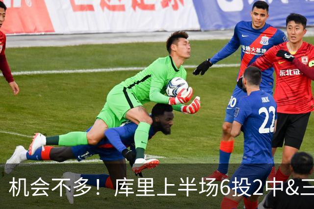 机会不多！库里上半场6投2中&三分3中1得到10分1板3助